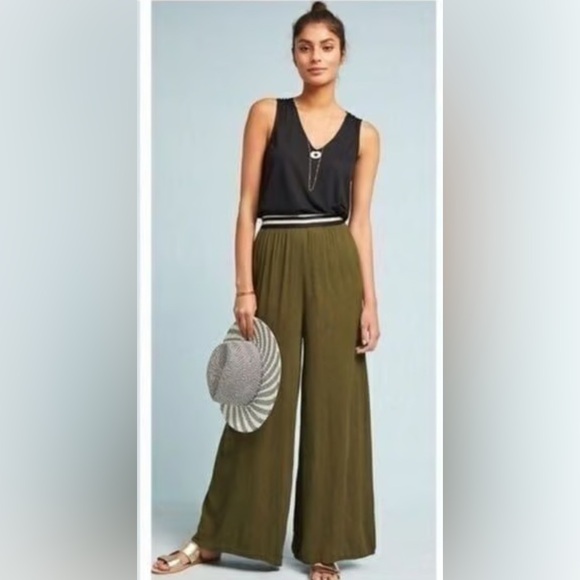 dolan Pants - Dolan Olive Wide Leg Pants